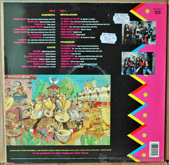 Discos de vinilo: LP MEX-MIX. DE GARIBALDI. EMI RECORDS 1990. . - Foto 2