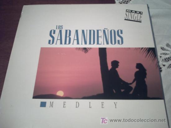 Discos de vinilo: LOS SABANDE&Ntilde;OS-MEDLEY MAXI 1993 PEPETO - Foto 1