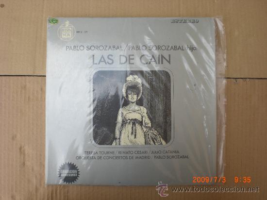 Discos de vinilo: PABLO SOROZABAL, LAS DE CAIN - Foto 1