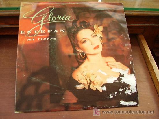 Discos de vinilo: Single Gloria Estefan Mi tierra - Foto 1