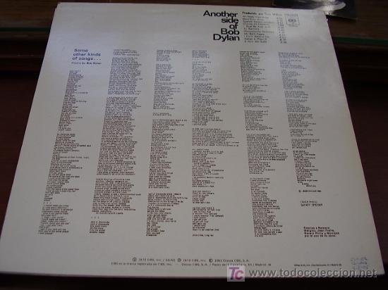 Discos de vinilo: Lp Another  side of Bob Dylan - Foto 2