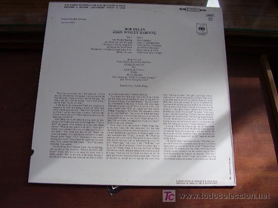Discos de vinilo: Lp Bob Dylan John Wesley Harding - Foto 3
