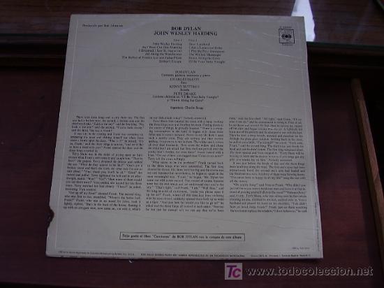 Discos de vinilo: Lp Bob Dylan John Wesley Harding - Foto 2