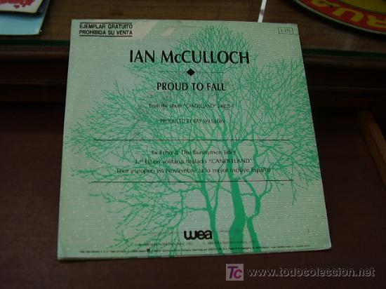 Discos de vinilo: Single Ian Mc Culloch  Proud to Fall - Foto 2