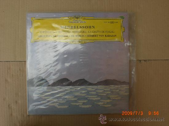 Discos de vinilo: MENDELSSOHN, SINFONIA N&ordm; 3 - Foto 1