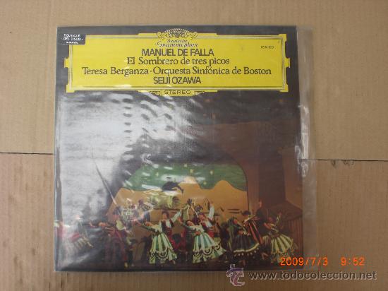 Discos de vinilo: MANUEL DE FALLA, EL SOMBRERO DE TRES PICOS - Foto 1