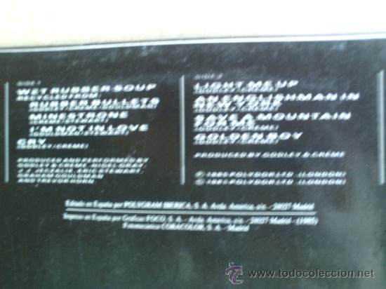 Discos de vinilo: GODLEY & CREME ----- THE HISTORY MIX VOLUME 1 - Foto 2