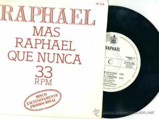 Discos de vinilo: RAPHAEL. Mas Raphael que nunca                  (vinilo ep promo 1978) - Foto 1