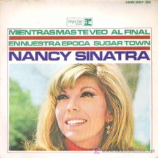 Discos de vinilo: NANCY SINATRA - SUGAR TOWN ** EP HISPAVOX 1966. Lote 16956974
