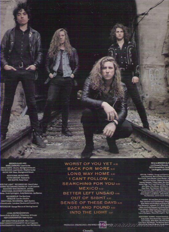 Discos de vinilo: broken glass - a fast mean game ** 1990 espa&ntilde;a lp - Foto 2