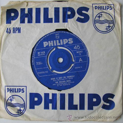 Discos de vinilo: THE WALKER BROTHERS - MAKE IT EASY ON YOURSELF - SINGLE 1965 - Foto 1