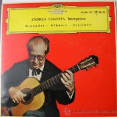 Discos de vinilo: ANDRES SEGOVIA - EP DEUTSCHE GRAMMOPHON 1961