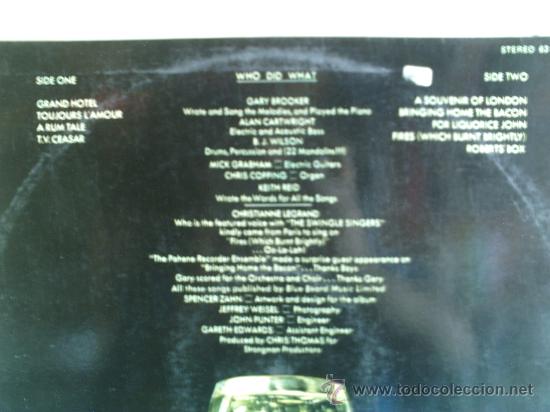 Discos de vinilo: PROCOL HARUM ---- GRAND HOTEL - Foto 2