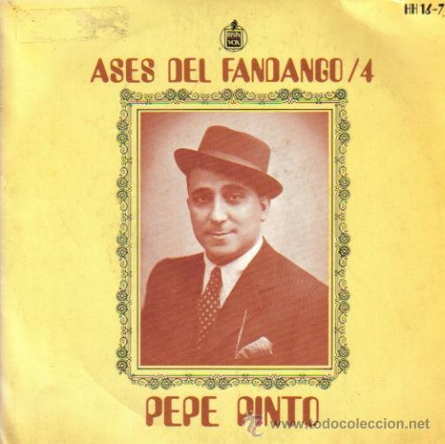 Disques de vinyle: PEPE PINTO-ASES DEL FANDANGO 4 EP VINILO 1969 SPAIN