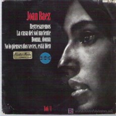 Discos de vinilo: JOAN BAEZ - REGRESAREMOS *** VOL 1 HISPAVOX 1964 EP. Lote 16133283