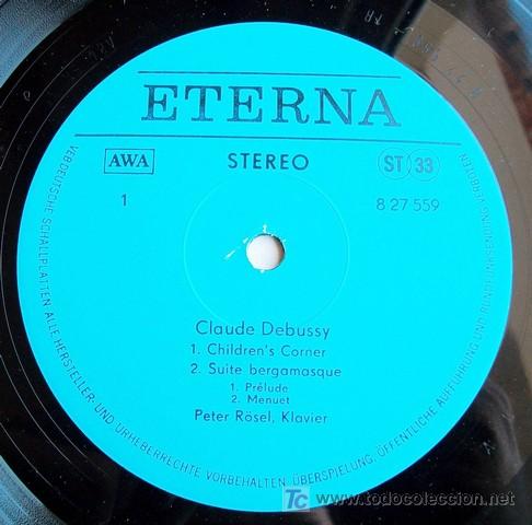 Discos de vinilo: ETERNA - DEBUSSY - PETER R&Ouml;SEL, PIANO - Foto 3