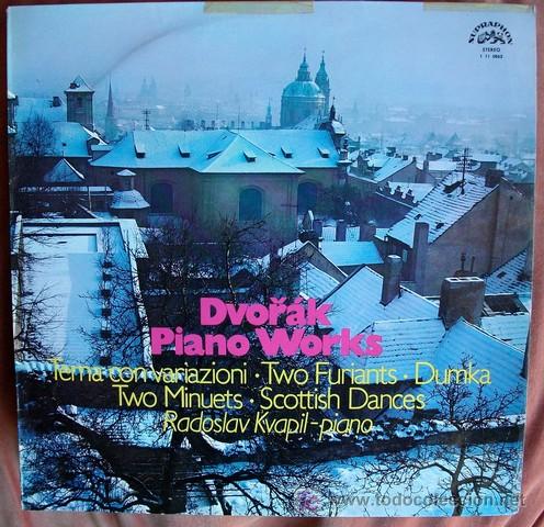 Discos de vinilo: SUPRAPHON - DVORAK - PIANO WORKS - KVAPIL - Foto 1