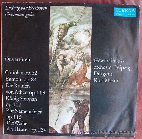Discos de vinilo: ETERNA - BEETHOVEN - OBERTURAS - MASUR - Foto 1