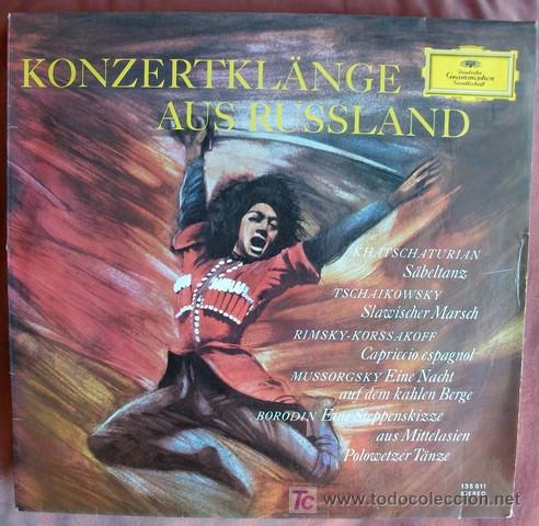 Discos de vinilo: DGG - SONIDOS DE CONCIERTO DE R&Uacute;SIA - Foto 1