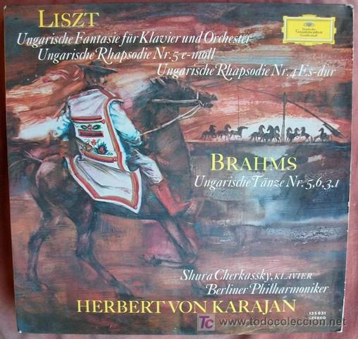 Discos de vinilo: DGG - LISZT / BRAHMS - KARAJAN - Foto 1