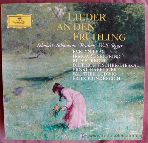 Discos de vinilo: DGG - CANCI&Oacute;NES A LA PRIMAVERA - SCHUBERT / SCHUMANN / BRAHMS / WOLF / REGER - Foto 1