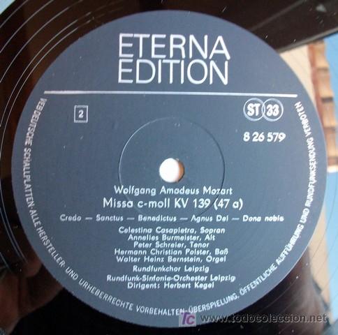 Discos de vinilo: ETERNA - MOZART - MISSA EN DO MENOR - BUENISIMO - Foto 3