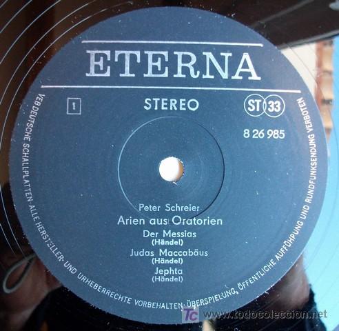 Discos de vinilo: ETERNA - ARIAS DE ORATORIOS - PETER SCHREIER - Foto 3