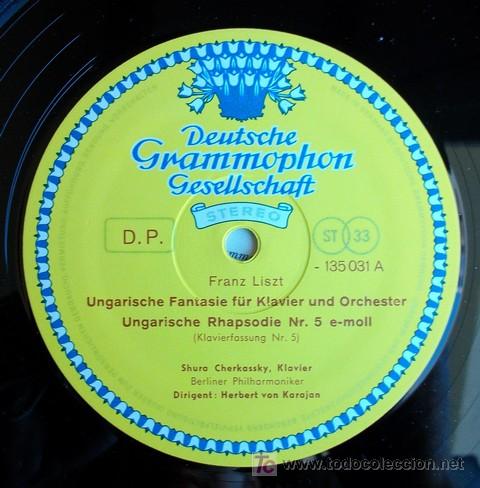 Discos de vinilo: DGG - LISZT / BRAHMS - KARAJAN - Foto 3