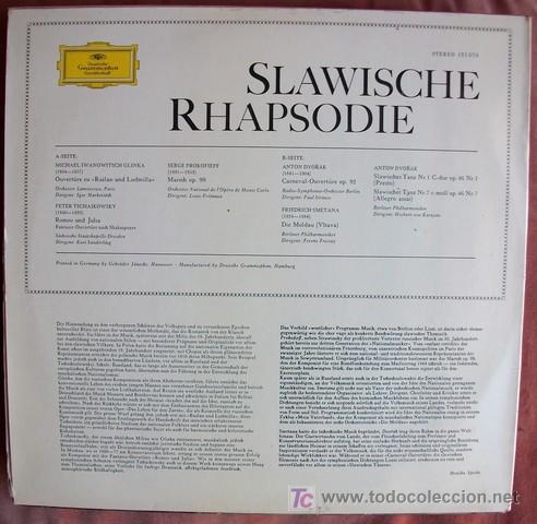Discos de vinilo: DGG - RAPSODIAS ESLAWOS - Foto 2