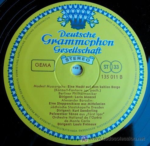 Discos de vinilo: DGG - SONIDOS DE CONCIERTO DE R&Uacute;SIA - Foto 2