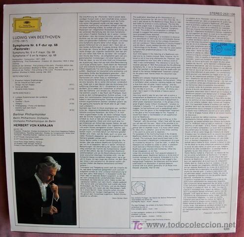 Discos de vinilo: DGG - BEETHOVEN - NO.6 - KARAJAN - Foto 2
