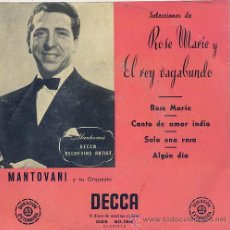 Discos de vinilo: MANTOVANI / ROSE MARIE + 3 (EP) TEMAS EN PORTADA. Lote 16197423