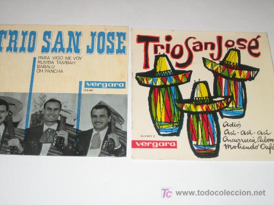 Discos de vinilo: TRIO SAN JOSE - LOTE DE DOS SINGLES - Foto 1