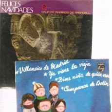 Discos de vinilo: 4 DISCOS DE VILLANCICOS : CORO ESCUELAS AVEMARIAS + CORO ELISENDA + ESCOLANIA SAN ANTONIO DE MADRID 