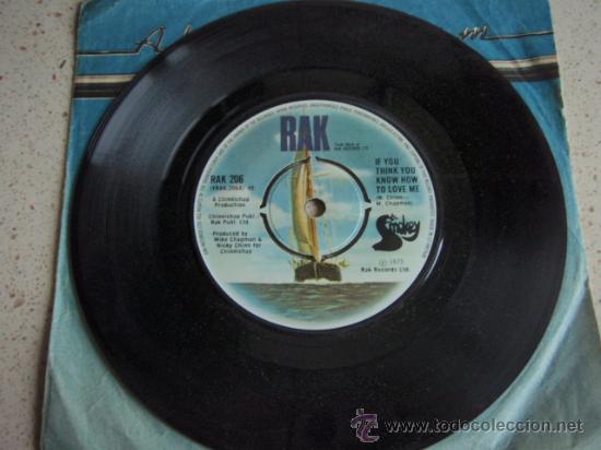 Discos de vinil: SMOKEY  ( 'TIS ME - IF YOU THINK YOU KNOW HOW TO LOVE ME )  ENGLAND-1975  SINGLE45  RAK RECORDS