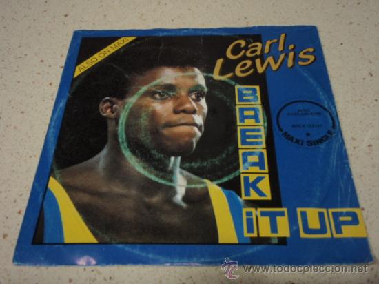 Discos de vinilo: CARL LEWIS  ( BREAK IT UP - QUEBRA LA )  1986  SINGLE45  MEGA RECORDS - Foto 1