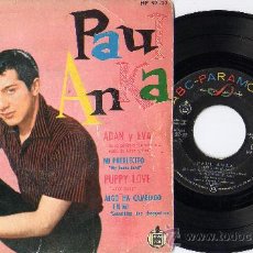 Discos de vinilo: PAUL ANKA EP ADAN Y EVA+3 P/C SPAIN. Lote 26240009