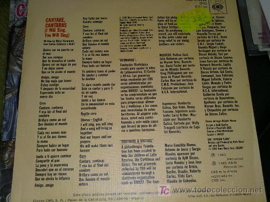 Discos de vinilo: EP HERMANOS CANTARE CANTARAS I WILL SING, YOU WILL SING - Foto 2