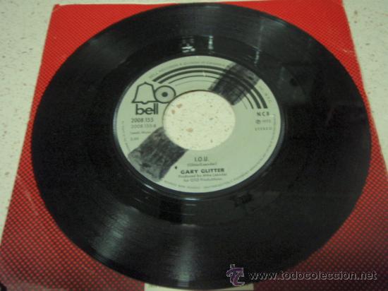 Discos de vinilo: GARY GLITTER  ( HELLO! HELLO! IM BACK AGAIN - I.O.U. )  1973   SINGLE45   BELL - Foto 1