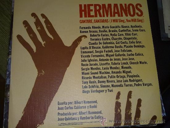 Discos de vinilo: EP HERMANOS CANTARE CANTARAS I WILL SING, YOU WILL SING - Foto 1