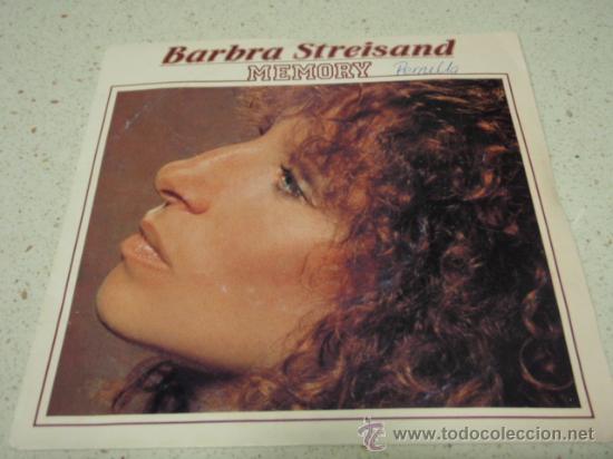 Discos de vinilo: BARBRA STREISAND ( MEMORY - EVERGREEN ) 1981-HOLANDA SINGLE45 CBS - Foto 1