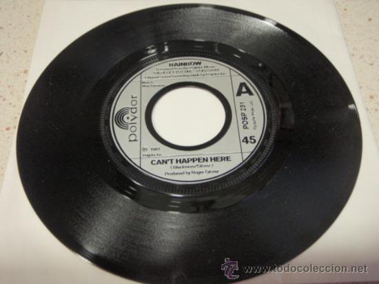 Discos de vinilo: RAINBOW ( CANT HAPPEN HERE - JEALOUS LOVER ) 1981-GERMANY SINGLE45 POLYDOR - Foto 1