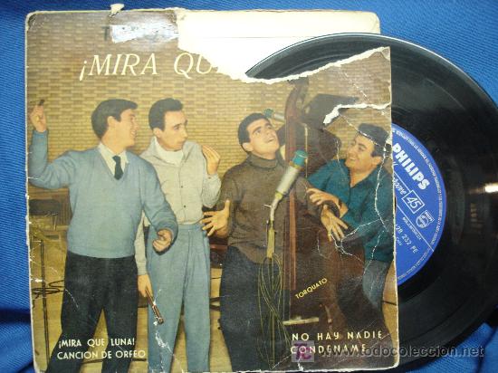 Discos de vinilo: -TORQUATO Y LOS 4 - MIRA QUE LUNA+3 - PHILIPS 428 232 PE - A&Ntilde;O 1960- RARO