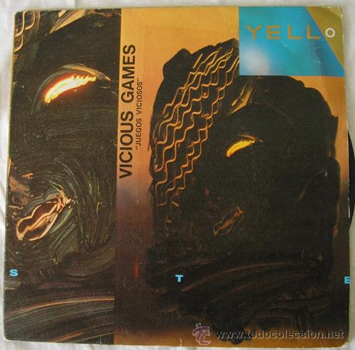 Discos de vinilo: YELLO - SINGLE - VICIOUS GAMES / BLUE NABOU - POLYGRAM, 1985 - Foto 1