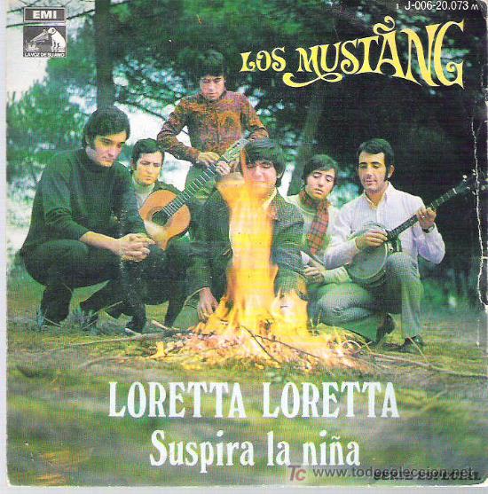 Discos de vinilo: los mustang - loretta loretta ** emi odeon espa&ntilde;a 1969 - Foto 1