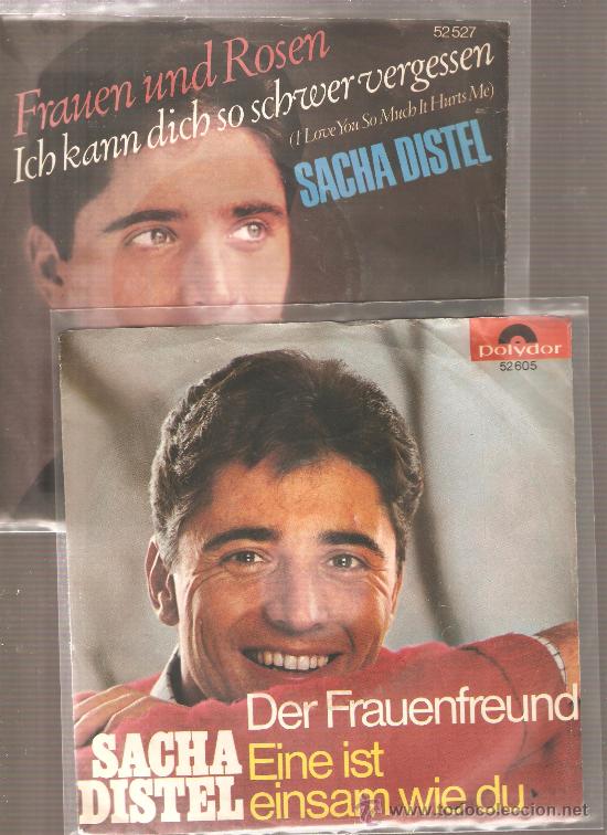 Discos de vinilo: 2 SINGLES DE SACHA DISTEL - CANTA EN ALEMAN - Foto 1