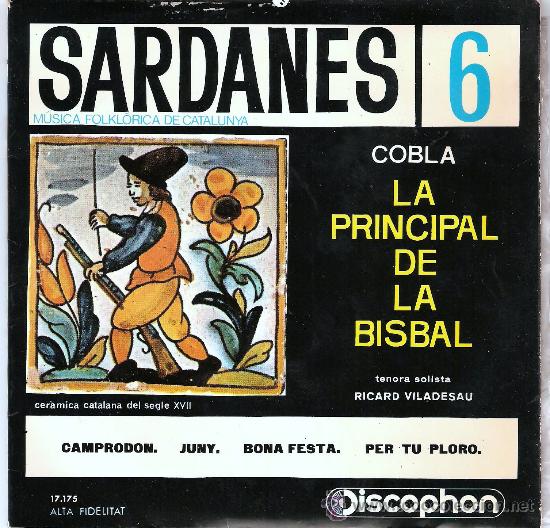 Discos de vinilo: SARDANES COBLA LA PRINCIPAL DE LA BISBAL - Foto 1