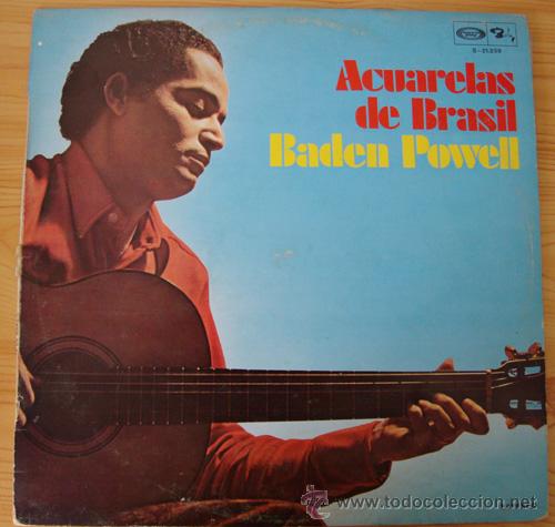 Disques de vinyle: BADEN POWELL - ACUARELAS DE BRASIL - LP VINILO BARCLAY ESPA&Ntilde;A 1972