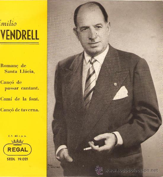 Discos de vinilo: EP EMILI VENDRELL : ROMAN&Ccedil; DE SANTA LLUCIA + 3 - Foto 1