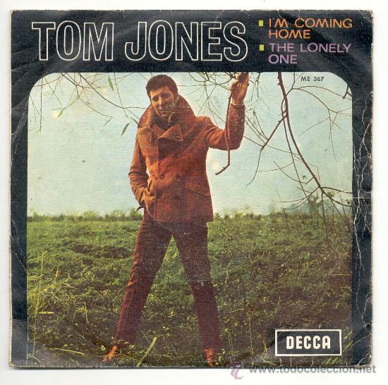 Discos de vinilo: SINGLE - TOM JONES - &rdquo;Im Coming Home&rdquo;. - Foto 1